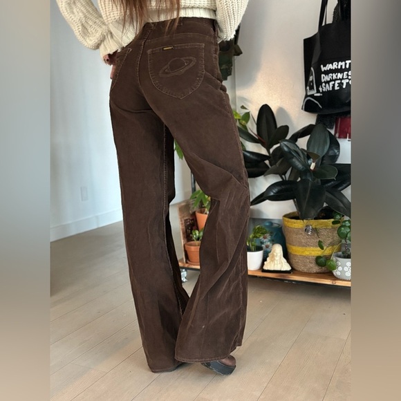 1970'S ROADRUNNER SATURN CORDUROY BELL BOTTOMS 28X35 - Picture 3 of 6